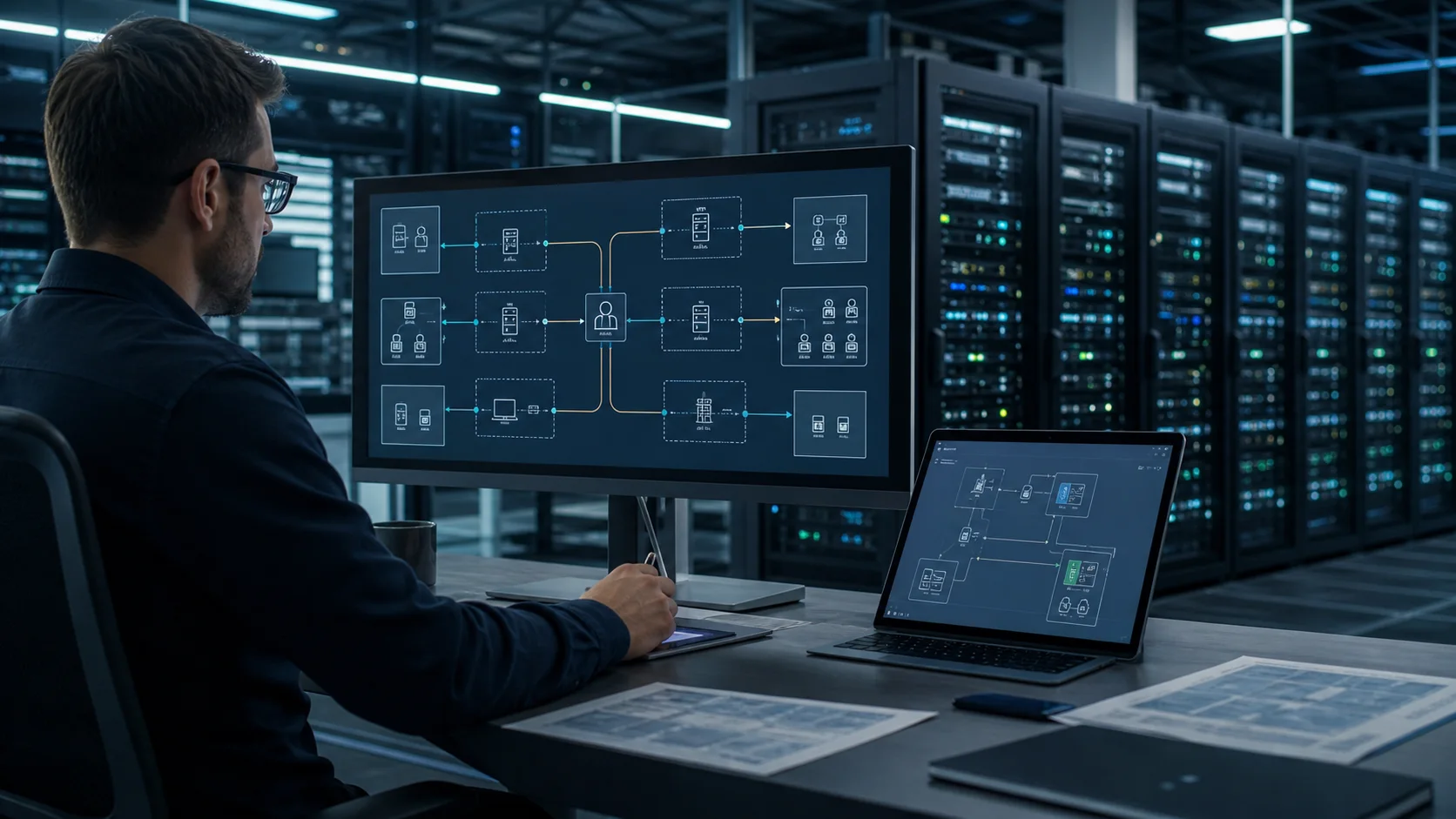 Ilustracja usługi: Strategia i architektura cyberbezpieczeństwa